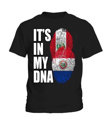 Paraguayan And Peruvian Mix Heritage DNA Flag Kids T-Shirt