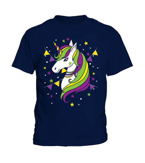 Unicorn Lover Mardi Gras New Orleans Louisiana Kids T-Shirt