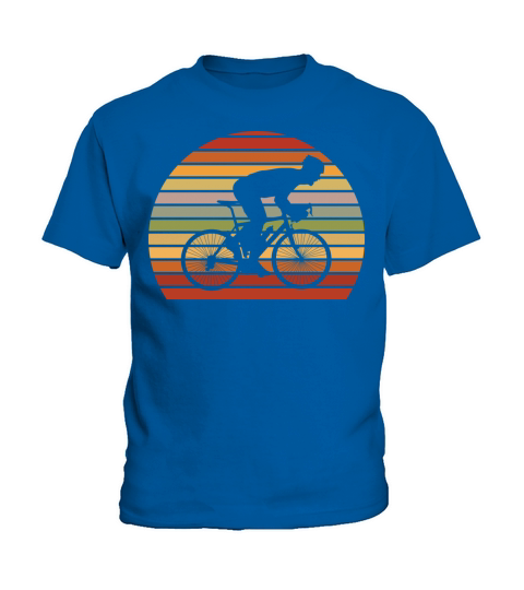 Vintage Bicycle Mountain Bike Bicycling Cyclist Kids T-Shirt