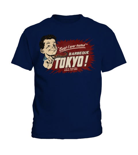 Vintage Japanese Seafood BBQ Kids T-Shirt
