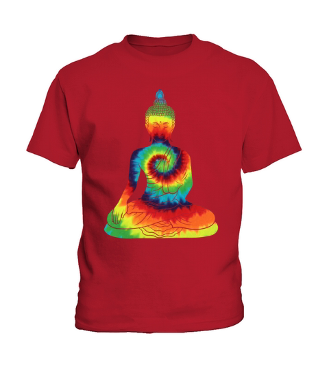 Vintage Tie Dye Buddha For Buddism Beliver Kids T-Shirt