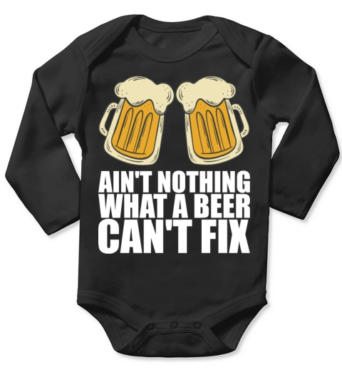 Beer Alcohol Long Sleeve Baby One-Piece