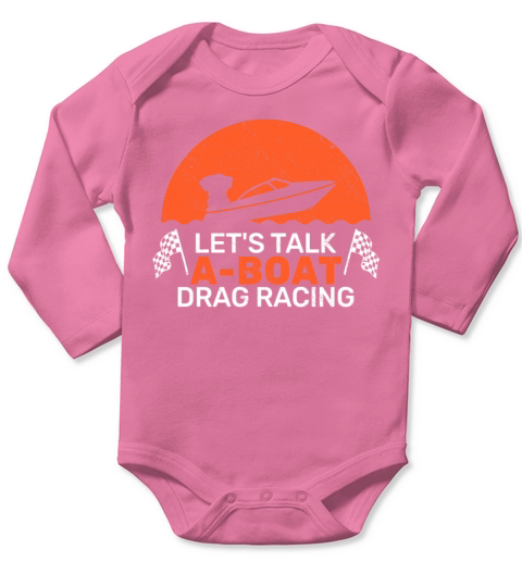 drag boat driver speedboat racing vintage Long Sleeve Baby One-Piece