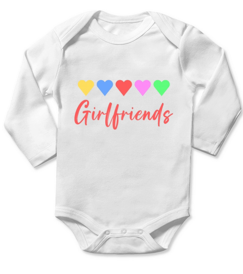 Girlfriends Long Sleeve Baby One-Piece
