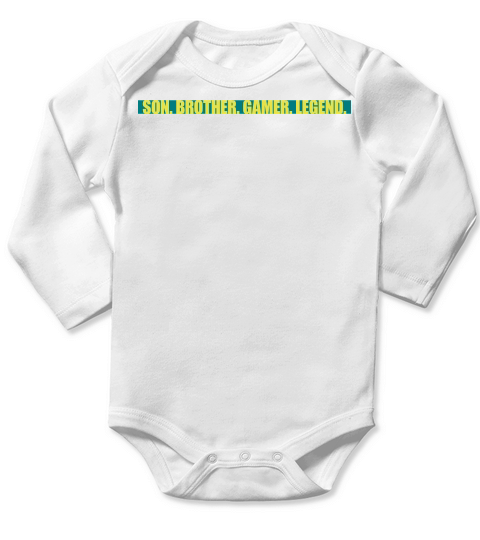 son brother gamer legend Long Sleeve Baby One-Piece