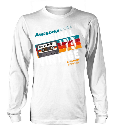 1973 Vintage Birthday Vintage Gift Retro Long sleeved Unisex