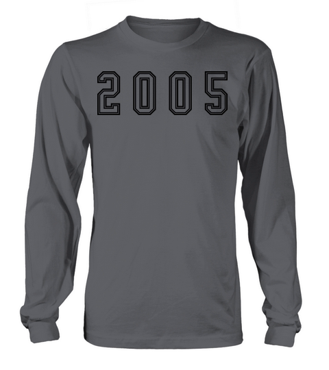 2005 Year Number Long sleeved Unisex