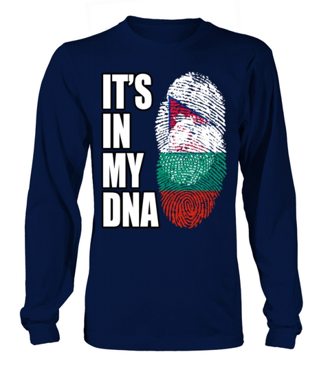 Bulgarian And Nepalese Mix DNA Flag Heritage Long sleeved Unisex