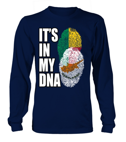 Cypriot And Benin Mix Heritage DNA Flag Long sleeved Unisex