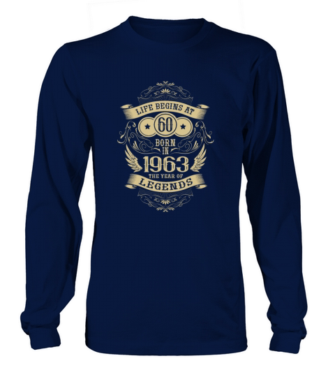 Das Leben beginnt mit 60 Jahren 1963 Geburtstag Long sleeved Unisex