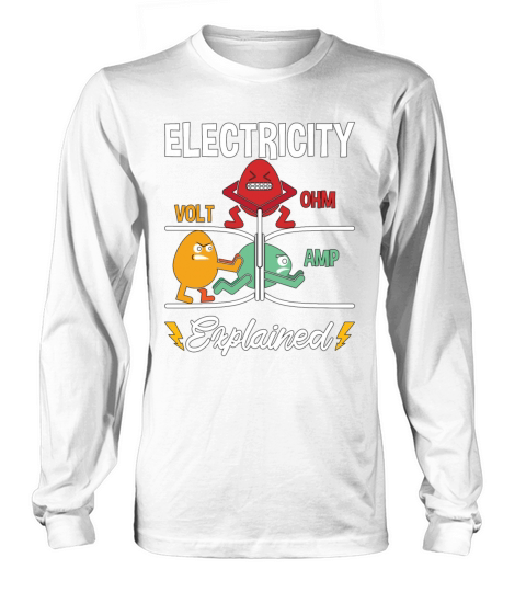 Electronics Repair Electricity Volt Ohm Electrical Long sleeved Unisex