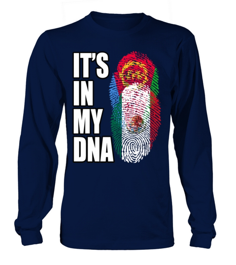 Eritrean And Mexican Mix Heritage DNA Flag Long sleeved Unisex