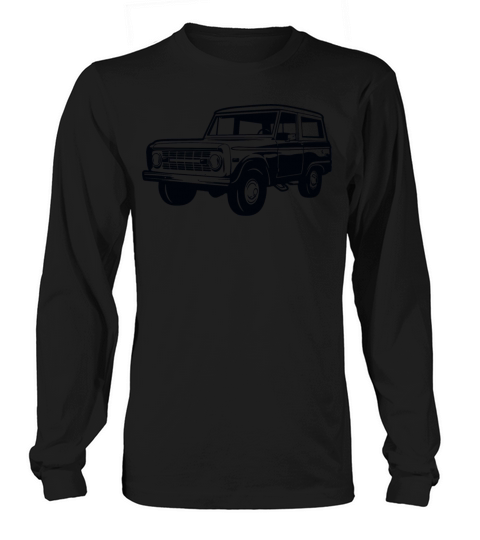 ford bronco drawing vintage Long sleeved Unisex