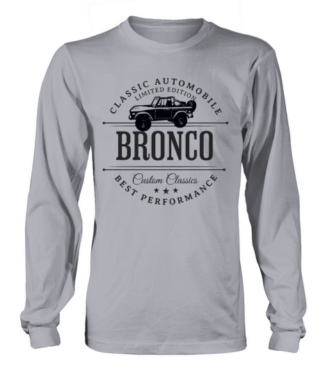 ford bronco hoodies logo vintage sport Long sleeved Unisex
