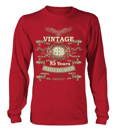Gift for 85th birthday - Vintage ornaments - gift Long sleeved Unisex