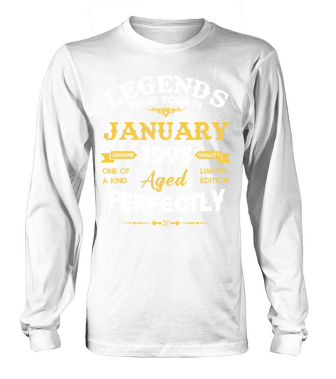 January 1998 Vintage Birthday Present Long sleeved Unisex