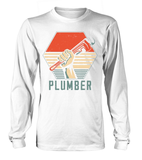Plumbing Plumber Retro Vintage Long sleeved Unisex