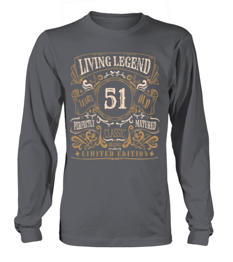 Retro Vintage Birth Whiskey Age 51 Years Old Long sleeved Unisex