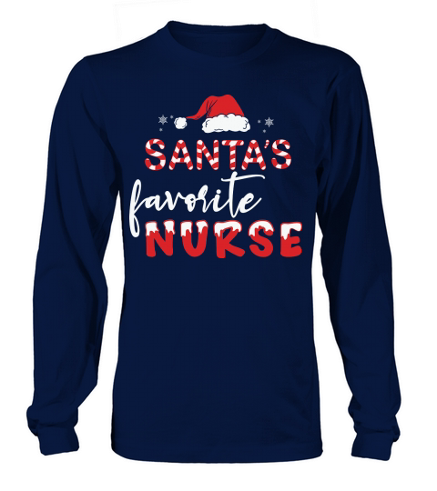 Santas favotite nurse Christmas Long sleeved Unisex