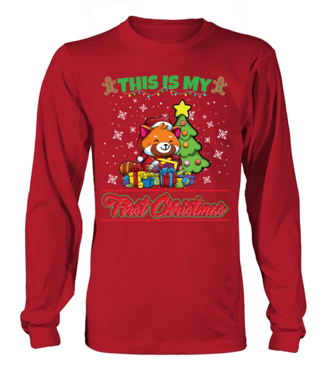 This Is My First Christmas Toddler One Year X-Mas Long sleeved Unisex