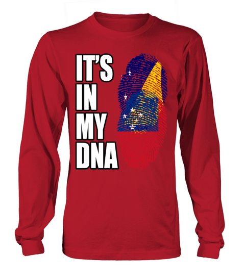 Tokelauan And Samoan Mix Heritage DNA Flag Long sleeved Unisex