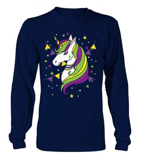 Unicorn Lover Mardi Gras New Orleans Louisiana Long sleeved Unisex