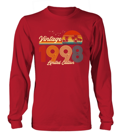Vintage 1998 Limited Edition Gift for Birthday Long sleeved Unisex