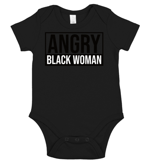 Angry Black Woman Short Sleeve Baby One-Piece