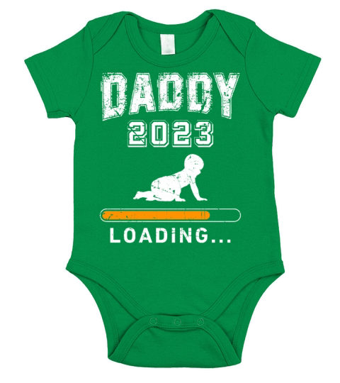Daddy 2023 loading dad-to-be 2023 Father 2023 Short Sleeve Baby One-Piece