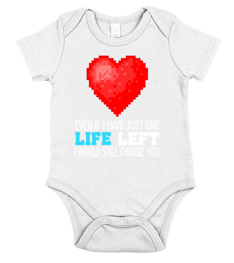 Delightful Couples Of Gaming Quote Artwork Short Sleeve Baby One-Piece