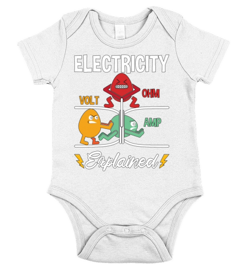 Electronics Repair Electricity Volt Ohm Electrical Short Sleeve Baby One-Piece