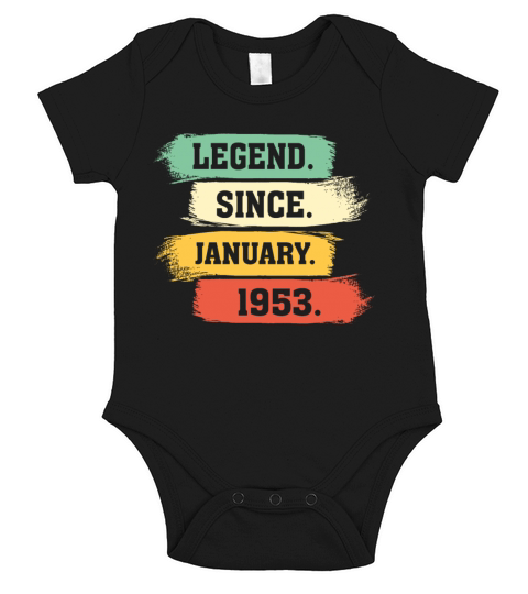 Legend Since January 1953 Short Sleeve Baby One-Piece