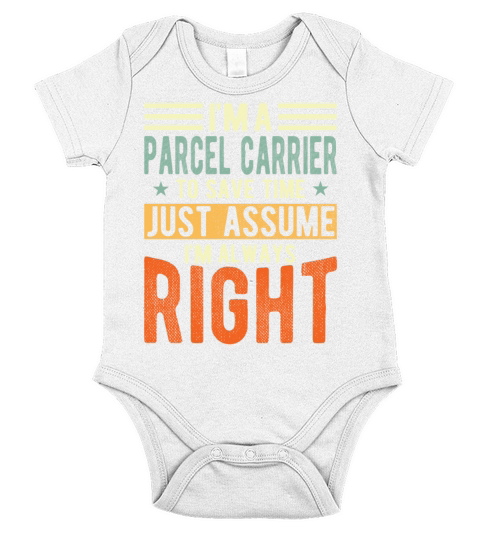 Parcel Carrier Short Sleeve Baby One-Piece