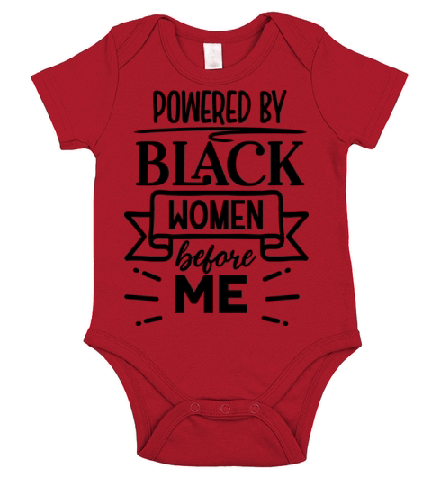 powered by black women Short Sleeve Baby One-Piece