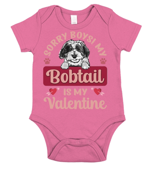 Sorry Boys My Bobtail Is My Valentine Short Sleeve Baby One-Piece