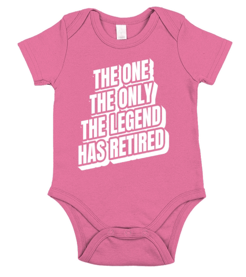 the one the only the legend has retired Short Sleeve Baby One-Piece