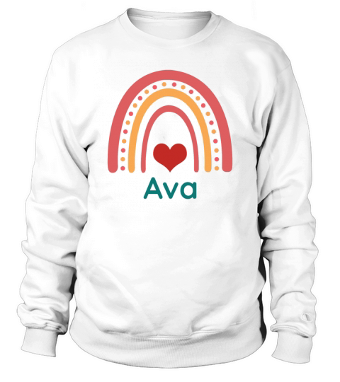 Ava Vintage Boho Rainbow Sweatshirt Unisex