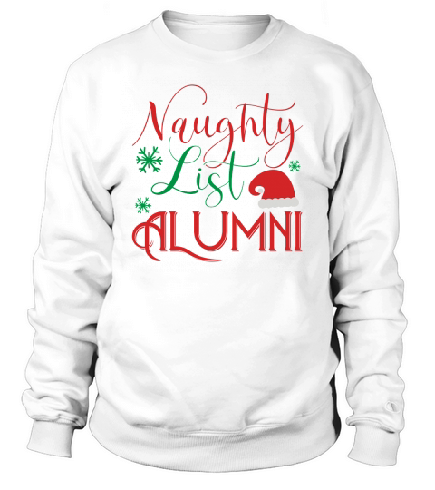 Christmas Naughty List Alumni Sweatshirt Unisex