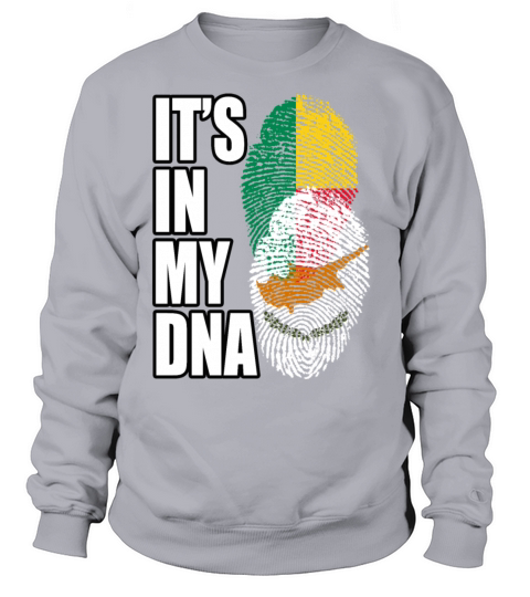 Cypriot And Benin Mix Heritage DNA Flag Sweatshirt Unisex