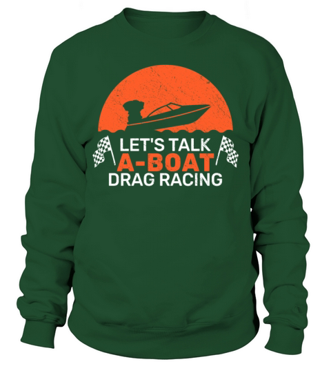 drag boat driver speedboat racing vintage Sweatshirt Unisex