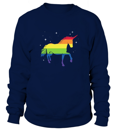 LGBT Unicorn Rainbow Flag Sweatshirt Unisex