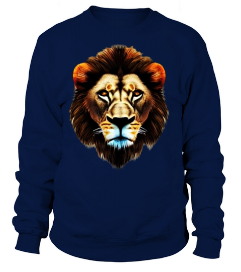 Lion Africa predator print head imprint with wild Sweatshirt Unisex