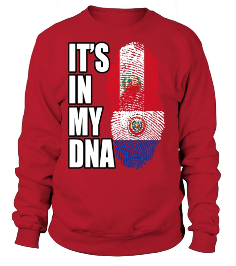 Paraguayan And Peruvian Mix Heritage DNA Flag Sweatshirt Unisex