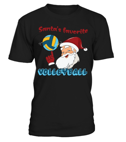 Christmas Sport Santas Favorite Volleyball T-Shirt Unisex