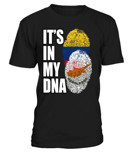 Cypriot And Colombian Mix Heritage DNA Flag T-Shirt Unisex