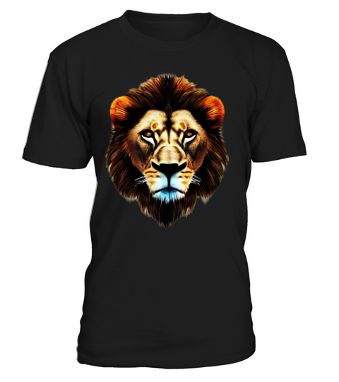 Lion Africa predator print head imprint with wild T-Shirt Unisex