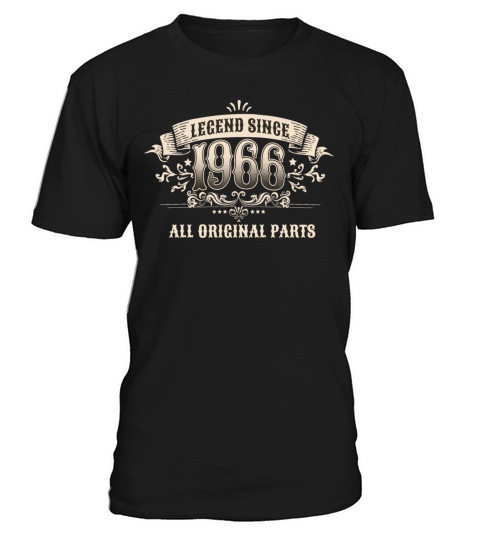 Retro Vintage Legend Since 1966 Original Parts T-Shirt Unisex