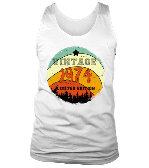 45th Birthday Gifts - Vintage 1974 T Shirt Hiking Tank Top Unisex