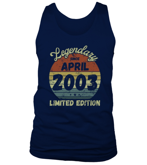 April 2003 - Vintage Birthday Present Tank Top Unisex