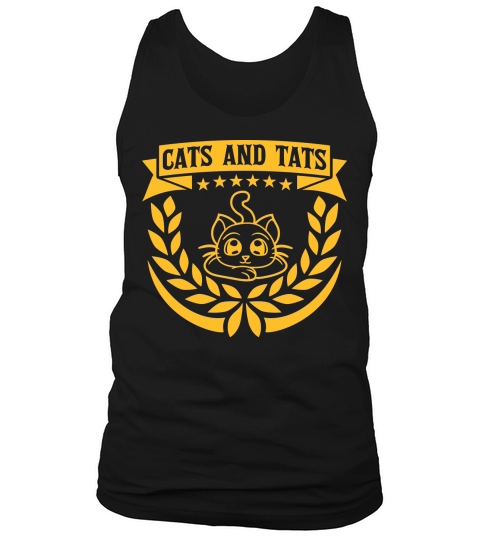 cats and tats quote Tank Top Unisex